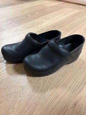 Dansko Black Slip-On Clogs